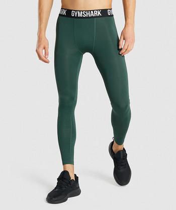 Leggins Gymshark Element Baselayer Hombre Verde Oscuro | CO 3942AHK